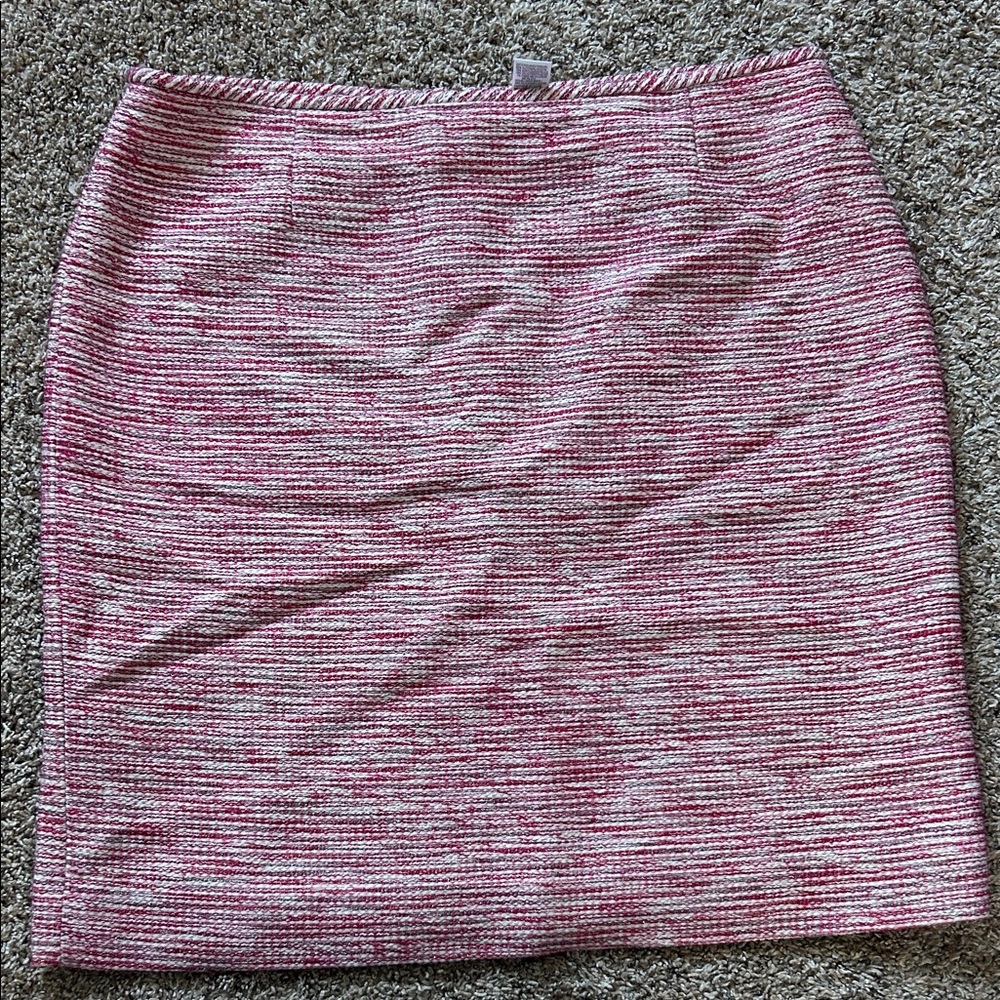 Elegant Pink and White Women's Skirt